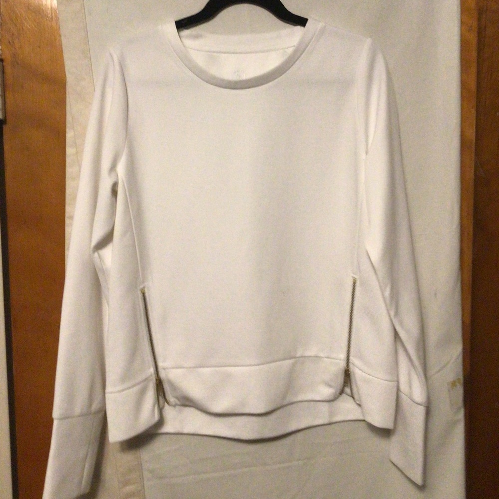 Roomy ribbed casual light academia blouse by Addison Bay SZ S